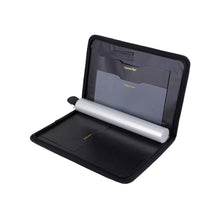 Load image into Gallery viewer, LEATHER DOCUMENT FOLDER FILE - FS/A4 SIZE - DOCUMENT HOLDER - CARD HOLDER - CHEQUE BOOK HOLDER - 20 LEAFS
